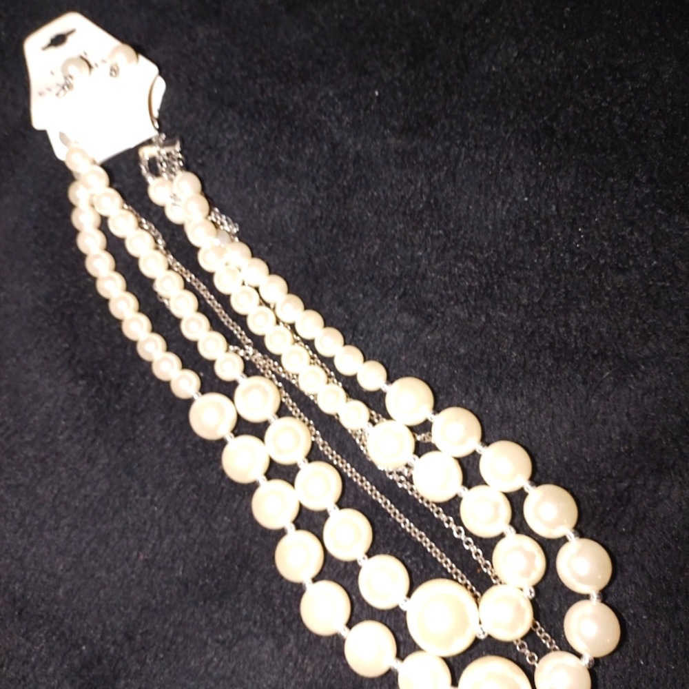 Faux Pearl Necklace